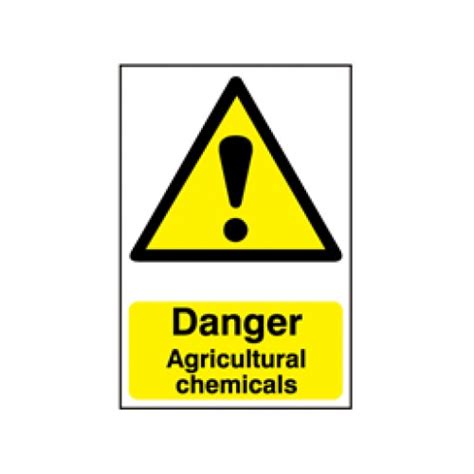 Danger Agricultural Chemicals Safety Sign Farm Safety