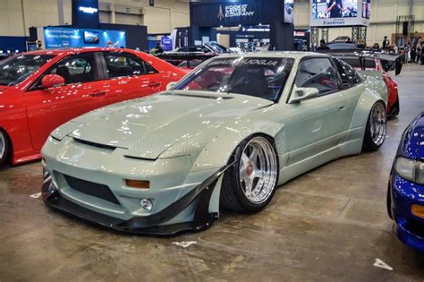 Modified Nissan 200sx S13 In The Elite Showcase Editorial Stock Photo