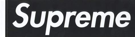 Black Supreme Box Logo Logodix
