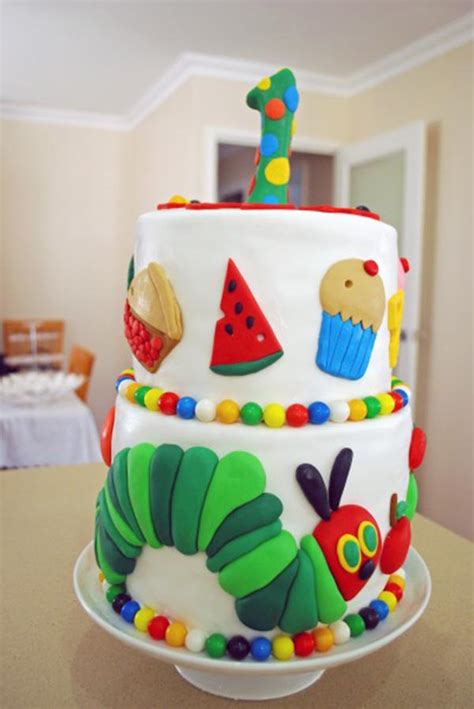 Check out this fun very hungry caterpillar birthday party, especially the birthday cake! Very Hungry Caterpillar Party Treats! - B. Lovely Events