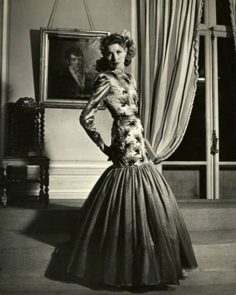 Ciao Bellísima Vintage Glam Model Wearing Jacques Fath Jacques