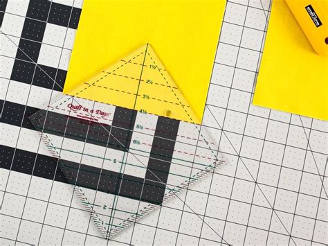 Check Out Quilt In A Day Triangle Square Up Ruler 6 12in On Craftsy