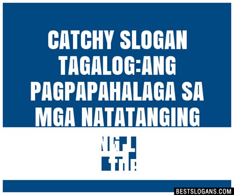 Catchy Tagalog Para Sa Anyong Lupa At Tubig Slogans Sexiz Pix