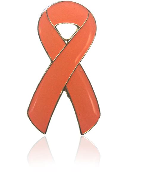 Leukemia Awareness Ribbon Pin Orange