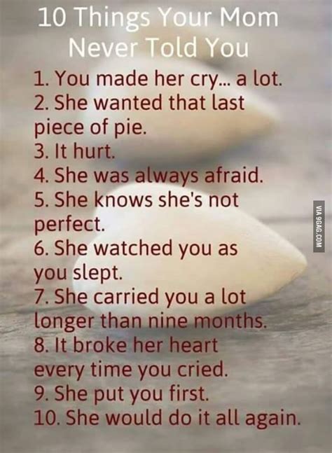 9gag On Twitter 10 Things Your Mom Never Told You