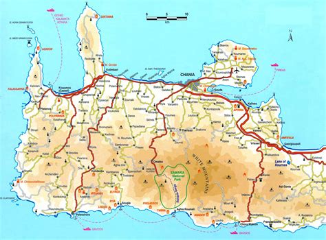 La Crete Carte Detaillee Info Voyage Carte Plan