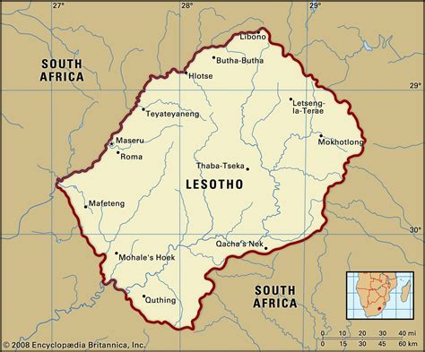 Lesotho Capital Map Flag Population Language And People Britannica