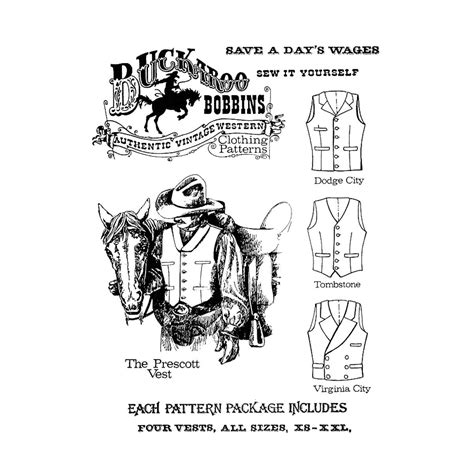 Mens Cowboy Western Vest In 4 Styles Chest Sizes Etsy