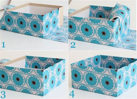 Diy Fabric Storage Boxes Diy Storage Boxes Fabric Covered Boxes