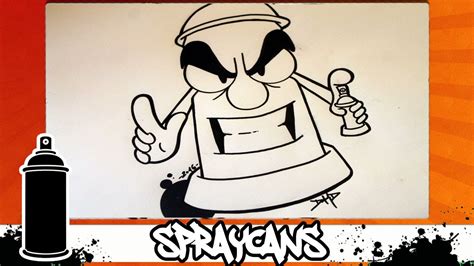 How To Draw A Graffiti Spraycan Character 8 Youtube