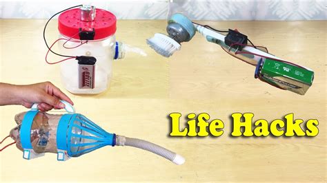 3 Useful Life Hacks With DC Motor DIY at Home - YouTube