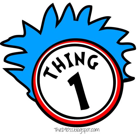 Thing One And Thing Two Printable Signs Printable Word Searches