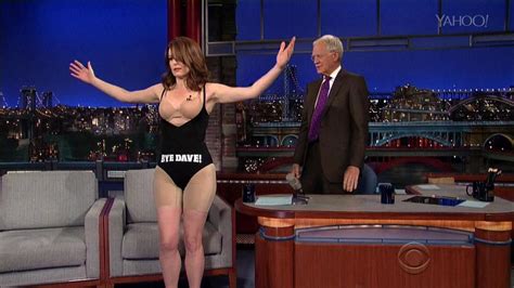 Tina Fey Strips Down To Her Spanx For David Letterman