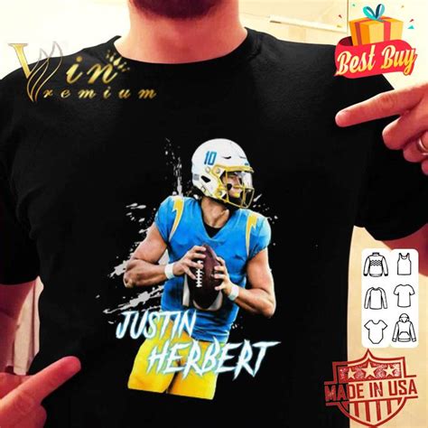 He and his family still live there, a mile from autzen stadium, where he set passing records as the. 10 Justin Herbert Los Angeles Chargers shirt, hoodie, sweater, longsleeve t-shirt