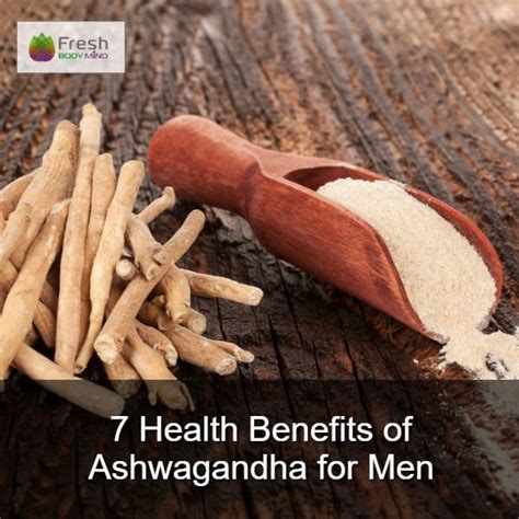 7 Amazing Health Benefits Of Ashwagandha For Men Fresh Body Mind