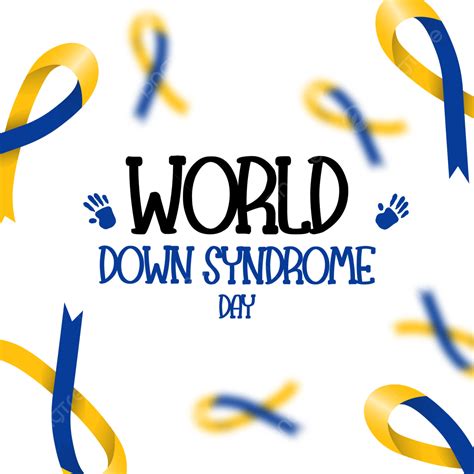 Gambar Hari Dunia Down Syndrome Dengan Ikatan Yang Jatuh Dan Kabur