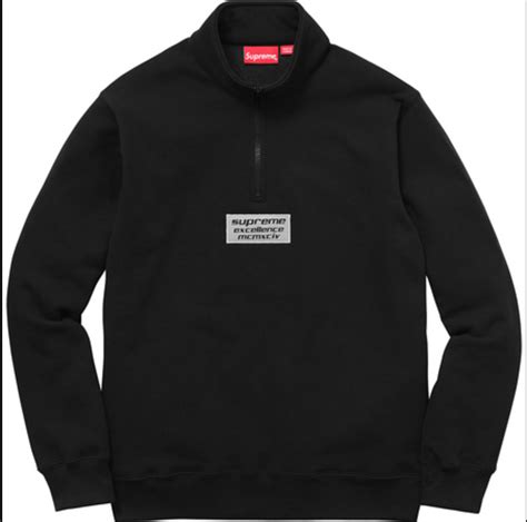 Supreme 3m Reflective Excellence Half Zip Sweat Half Zip Mens