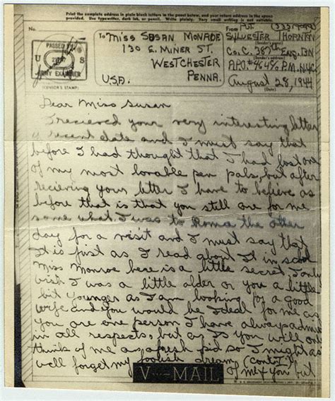 World War Ii Letters National Postal Museum