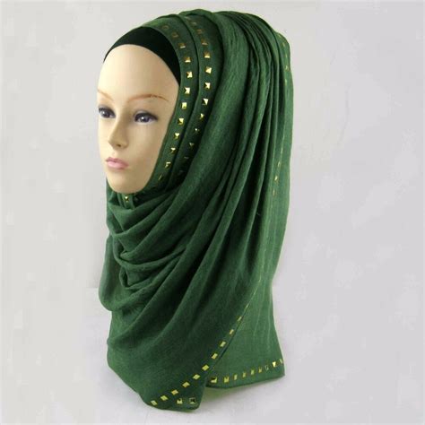 ch001 beautiful cotton hijab with paillette soft shawl scarf hijabs can choose colors free