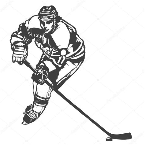 Laden sie diese kostenlose icon zu eishockeyspieler silhouette und entdecken sie mehr als 13m professionelle grafikressourcen auf freepik. Eishockeyspieler, Zeichnung Stil — Stockvektor ...