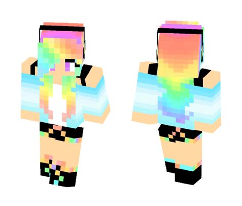 Download Cute Rainbow Girl Minecraft Skin For Free Superminecraftskins 629