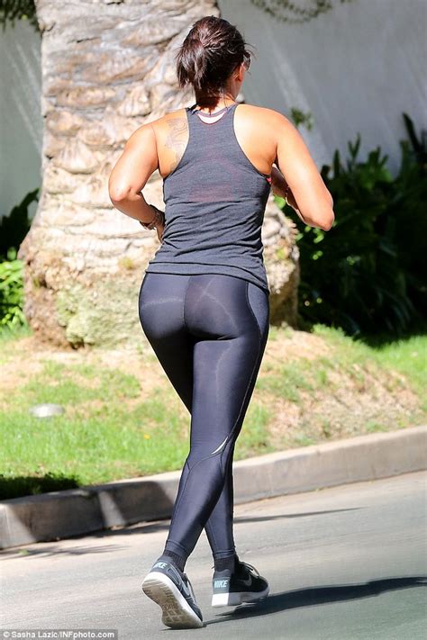 Make Up Free Mel B Flaunts Her Incredible Curves On Jog In The Sunshine Daily Mail Online