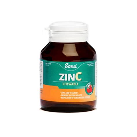 Sona Zinc Chewable 30 Tablets Healthwise