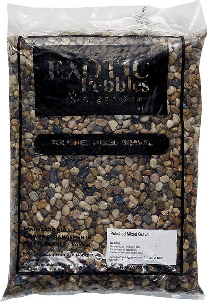 Store Exotic Pebbles Polished Mixed Reptile Terrarium Gravel 20 Lb