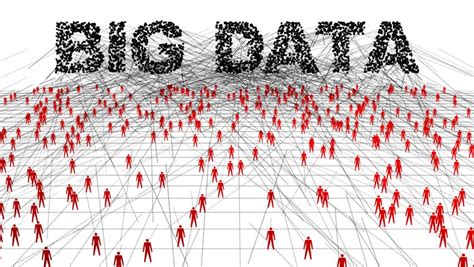 Big Data Collecting Data From A Mass Of People Stock Footage Video