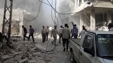 Syria Warplanes Bombard Outskirts Of Damascus Ngo