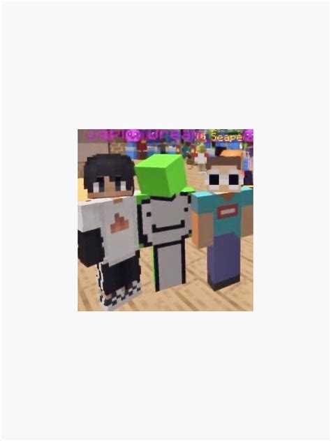 Dream Team Minecraft Skins Sticker For Sale By Kylaagrace Redbubble