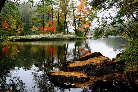 Autumn Island Photograph By Neal Nealis Fine Art America