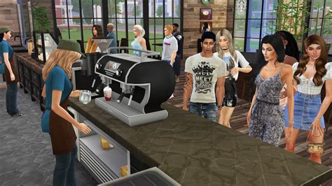 Кофе бар старбакс Starbucks Custom Cafe Mod для The Sims 4 Моды для