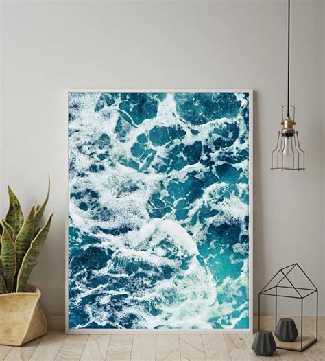 Ocean Water Print Ocean Print Ocean Photography Sea Foam Water