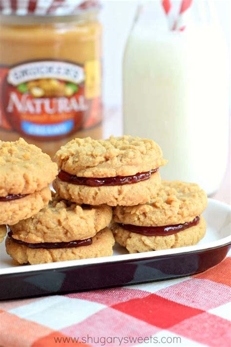 peanut butter and jelly sandwich cookies shugary sweets