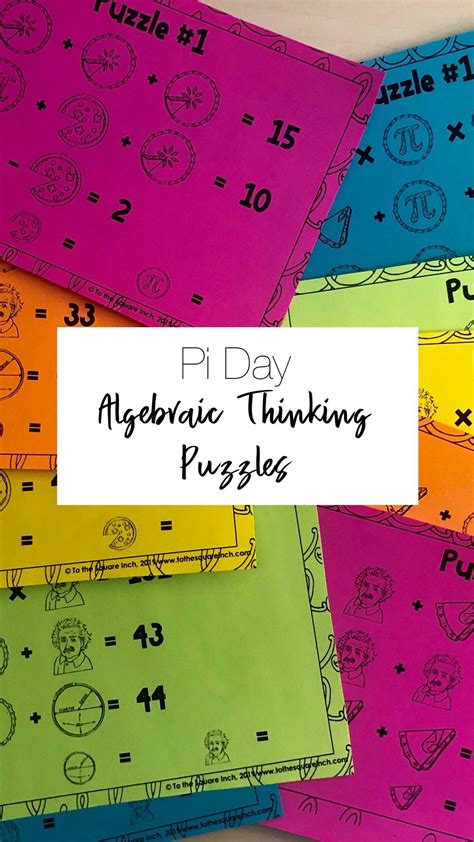 This product includes a printable version and a digital version for use in google slides*answer key inclu Pi Day Puzzles | Math about me, Math activities, Activities