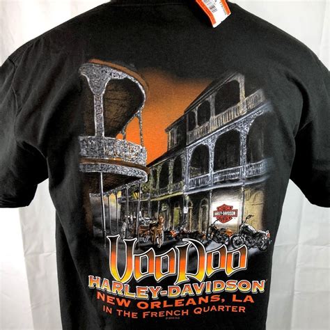 Harley Davidson Voodoo New Orleans French Quarter M Pocket T Shirt