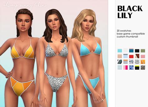 Sims Cc Maxis Match Bikinis Swimwear Girls Guys Fandomspot My Xxx Hot Girl