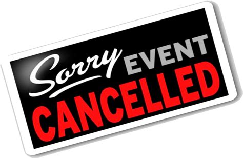 Cancelled Until Further Notice Clipart Full Size Clipart 5217521