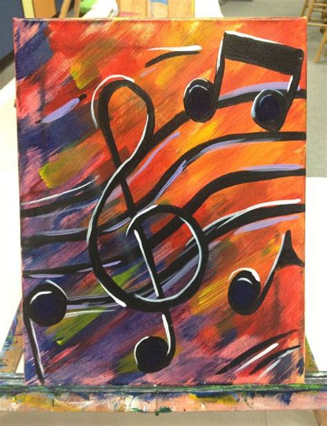 Music Acrylic Paintings Music Painting Canvas Music Canvas Painting