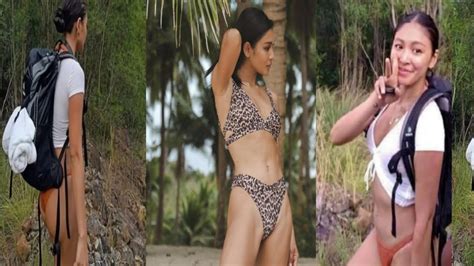 Super Hot Nadine Lustre Wearing Bikini While Trekking Youtube