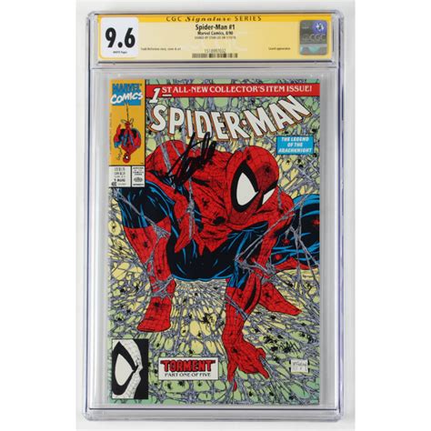 Stan Lee Signed 1990 Spider Man Issue 1 Marvel Comic Book Cgc 96