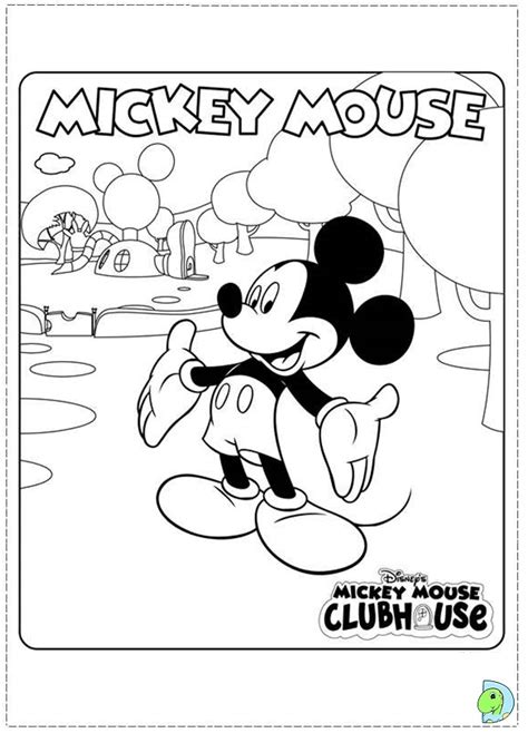 Mickey Mouse Clubhouse Coloring Page Dinokids Coloring Wallpapers Download Free Images Wallpaper [coloring876.blogspot.com]