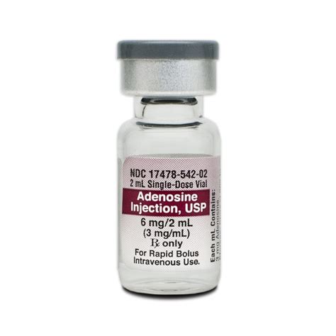 Adenosine 3mgml Sdv 2ml 10 Vialstray Mcguff Medical Products