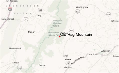 Old Rag Mountain Mountain Information