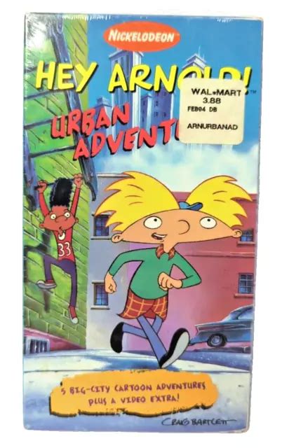 Hey Arnold Urban Adventures Vhs 1997 Nickelodeon Orange Tape New