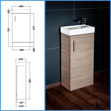 Add style and functionality to your space with a. Compact Bathroom Vanity Unit & Basin Sink Vanity 400mm ...