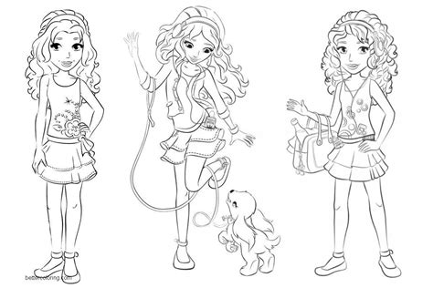 Download and print these lego friends coloring pages for free. LEGO Friends Coloring Pages Clip Art - Free Printable ...