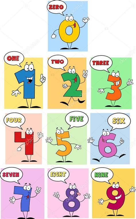 Funny Friendly Comics Numbers Stock Vector Image By ©hittoon 60665061
