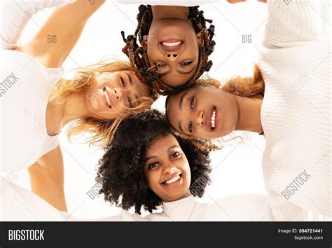 Group Four Happy Image And Photo Free Trial Bigstock